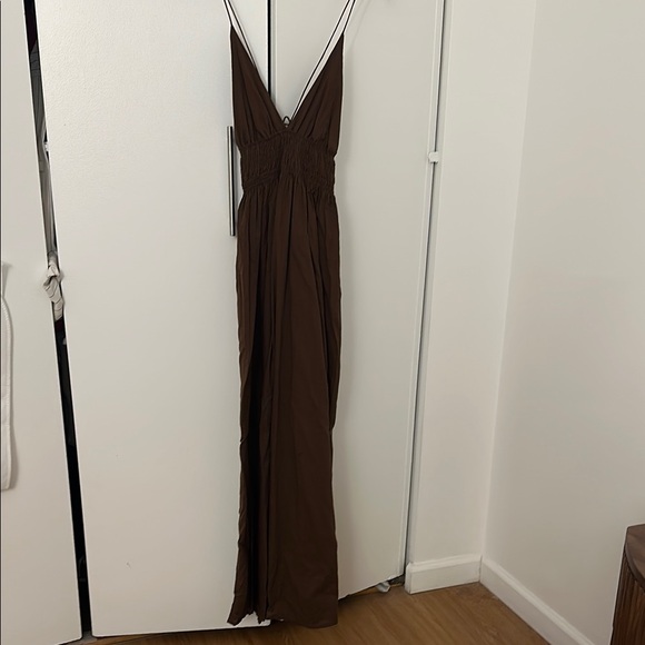 Faithfull The Brand Brown Maxi Dress - Picture 2 of 8
